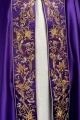 Kapa liturgiczna fioletowa z wypukłym haftem IHS - KKP/004/03 - HAF KKP/004/03/20 - Dewocjonalia P.H. Jakóbczak - Katolicki sklep liturgiczny i hurtownia