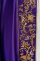 Kapa liturgiczna fioletowa z wypukłym haftem IHS - KKP/004/03 - HAF KKP/004/03/20 - Dewocjonalia P.H. Jakóbczak - Katolicki sklep liturgiczny i hurtownia