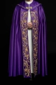 Kapa liturgiczna fioletowa z wypukłym haftem IHS - KKP/004/03 - HAF KKP/004/03/20 - Dewocjonalia P.H. Jakóbczak - Katolicki sklep liturgiczny i hurtownia