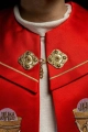 Kapa liturgiczna czerwona z haftem kielicha i IHS - KKP/006/02 - HAF KKP/006/02/20 - Dewocjonalia P.H. Jakóbczak - Katolicki sklep liturgiczny i hurtownia
