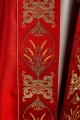 Kapa liturgiczna czerwona z haftem kielicha i IHS - KKP/006/02 - HAF KKP/006/02/20 - Dewocjonalia P.H. Jakóbczak - Katolicki sklep liturgiczny i hurtownia
