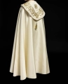 Kapa liturgiczna ecru z bogatym haftem IHS - KKP/009/05 - HAF KKP/009/05/20 - Dewocjonalia P.H. Jakóbczak - Katolicki sklep liturgiczny i hurtownia