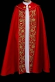 Kapa liturgiczna czerwona z haftem eucharystycznym - KKP/013/02 - HAF KKP/013/02/20 - Dewocjonalia P.H. Jakóbczak - Katolicki sklep liturgiczny i hurtownia