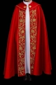 Kapa liturgiczna czerwona z haftem eucharystycznym - KKP/013/02 - HAF KKP/013/02/20 - Dewocjonalia P.H. Jakóbczak - Katolicki sklep liturgiczny i hurtownia