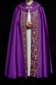 Kapa liturgiczna fioletowa z haftem monogramu PX - KKP/014/03 - HAF KKP/014/03/20 - Dewocjonalia P.H. Jakóbczak - Katolicki sklep liturgiczny i hurtownia