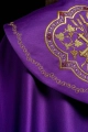 Kapa liturgiczna fioletowa z haftem monogramu PX - KKP/014/03 - HAF KKP/014/03/20 - Dewocjonalia P.H. Jakóbczak - Katolicki sklep liturgiczny i hurtownia