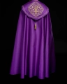 Kapa liturgiczna fioletowa z haftem monogramu PX - KKP/014/03 - HAF KKP/014/03/20 - Dewocjonalia P.H. Jakóbczak - Katolicki sklep liturgiczny i hurtownia