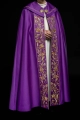 Kapa liturgiczna fioletowa z haftem monogramu PX - KKP/014/03 - HAF KKP/014/03/20 - Dewocjonalia P.H. Jakóbczak - Katolicki sklep liturgiczny i hurtownia