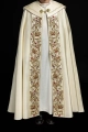 Kapa liturgiczna ecru z haftem monogramu PX - KKP/014/05 - HAF KKP/014/05/20 - Dewocjonalia P.H. Jakóbczak - Katolicki sklep liturgiczny i hurtownia