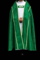 Kapa rzymska zielona z tłoczonego żakardu - KKP/159/01 - HAF KKP/159/01/83 - Dewocjonalia P.H. Jakóbczak - Katolicki sklep liturgiczny i hurtownia