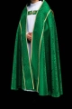 Kapa rzymska zielona z tłoczonego żakardu - KKP/159/01 - HAF KKP/159/01/83 - Dewocjonalia P.H. Jakóbczak - Katolicki sklep liturgiczny i hurtownia