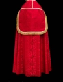 Kapa rzymska czerwona z tłoczonego żakardu - KKP/159/02 - HAF KKP/159/02/83 - Dewocjonalia P.H. Jakóbczak - Katolicki sklep liturgiczny i hurtownia