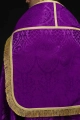Kapa rzymska fioletowa z tłoczonego żakardu - KKP/159/03 - HAF KKP/159/03/83 - Dewocjonalia P.H. Jakóbczak - Katolicki sklep liturgiczny i hurtownia