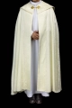 Kapa liturgiczna ecru z żakardu z motywem kwiatowym - KKP/161/05 - HAF KKP/161/05/11 - Dewocjonalia P.H. Jakóbczak - Katolicki sklep liturgiczny i hurtownia