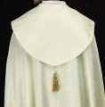 Kapa liturgiczna ecru z żakardu z motywem kwiatowym - KKP/161/05 - HAF KKP/161/05/11 - Dewocjonalia P.H. Jakóbczak - Katolicki sklep liturgiczny i hurtownia