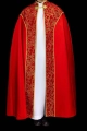 Kapa liturgiczna czerwona ze złotym ornamentem żakardowym - KKP/162/02 - HAF KKP/162/02/20 - Dewocjonalia P.H. Jakóbczak - Katolicki sklep liturgiczny i hurtownia