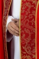 Kapa liturgiczna czerwona ze złotym ornamentem żakardowym - KKP/162/02 - HAF KKP/162/02/20 - Dewocjonalia P.H. Jakóbczak - Katolicki sklep liturgiczny i hurtownia