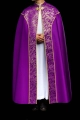 Kapa liturgiczna fioletowa ze złotym ornamentem żakardowym - KKP/162/03 - HAF KKP/162/03/20 - Dewocjonalia P.H. Jakóbczak - Katolicki sklep liturgiczny i hurtownia
