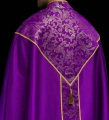 Kapa liturgiczna fioletowa ze złotym ornamentem żakardowym - KKP/162/03 - HAF KKP/162/03/20 - Dewocjonalia P.H. Jakóbczak - Katolicki sklep liturgiczny i hurtownia
