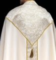 Kapa liturgiczna ecru ze złotym ornamentem żakardowym - KKP/162/05 - HAF KKP/162/05/20 - Dewocjonalia P.H. Jakóbczak - Katolicki sklep liturgiczny i hurtownia