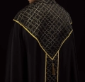 Kapa liturgiczna czarna ze złotym ornamentem żakardowym - KKP/163/07 - HAF KKP/163/07/20 - Dewocjonalia P.H. Jakóbczak - Katolicki sklep liturgiczny i hurtownia