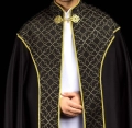 Kapa liturgiczna czarna ze złotym ornamentem żakardowym - KKP/163/07 - HAF KKP/163/07/20 - Dewocjonalia P.H. Jakóbczak - Katolicki sklep liturgiczny i hurtownia
