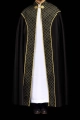 Kapa liturgiczna czarna ze złotym ornamentem żakardowym - KKP/163/07 - HAF KKP/163/07/20 - Dewocjonalia P.H. Jakóbczak - Katolicki sklep liturgiczny i hurtownia