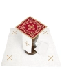Komplet kielichowy aksamitny z haftowanym motywem kielicha eucharystycznego w kolorze bordowym - KKL/5004/C1 - HAF KKL/5004/C1 - Dewocjonalia P.H. Jakóbczak - Katolicki sklep liturgiczny i hurtownia