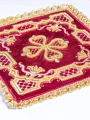 Komplet kielichowy aksamitny z haftowanym motywem kielicha eucharystycznego w kolorze bordowym - KKL/5004/C1 - HAF KKL/5004/C1 - Dewocjonalia P.H. Jakóbczak - Katolicki sklep liturgiczny i hurtownia