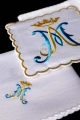 Komplet kielichowy bawełniany z haftowanym motywem maryjnym w kolorze czerwonym - KK/183 - HAF KK/183 - Dewocjonalia P.H. Jakóbczak - Katolicki sklep liturgiczny i hurtownia