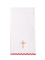 Komplet kielichowy bawełniany z haftowanym motywem Ducha Świętego w kolorze czerwonym - KK/142 - HAF KK/142 - Dewocjonalia P.H. Jakóbczak - Katolicki sklep liturgiczny i hurtownia