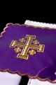 Komplet kielichowy bawełniany z haftowanym motywem Krzyża Jerozolimskiego w kolorze czerwonym - KK/030/03 - HAF KK/030/03 - Dewocjonalia P.H. Jakóbczak - Katolicki sklep liturgiczny i hurtownia