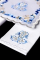 Komplet kielichowy bawełniany z haftowanym motywem maryjnym - KK/092 - HAF KK/092 - Dewocjonalia P.H. Jakóbczak - Katolicki sklep liturgiczny i hurtownia