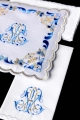 Komplet kielichowy bawełniany z haftowanym motywem maryjnym - KK/092 - HAF KK/092 - Dewocjonalia P.H. Jakóbczak - Katolicki sklep liturgiczny i hurtownia