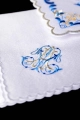 Komplet kielichowy bawełniany z haftowanym motywem maryjnym - KK/092 - HAF KK/092 - Dewocjonalia P.H. Jakóbczak - Katolicki sklep liturgiczny i hurtownia
