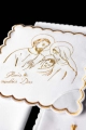 Komplet kielichowy bawełniany z haftowanym motywem kielicha eucharystycznego w kolorze złotym - KK/118 - HAF KK/118 - Dewocjonalia P.H. Jakóbczak - Katolicki sklep liturgiczny i hurtownia