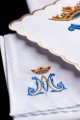 Komplet kielichowy bawełniany z haftowanym motywem maryjnym w kolorze czerwonym - KK/179 - HAF KK/179 - Dewocjonalia P.H. Jakóbczak - Katolicki sklep liturgiczny i hurtownia