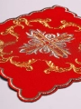 Komplet kielichowy bawełniany z haftowanym motywem liturgicznym w kolorze czerwonym - KK/151/02 - HAF KK/151/02 - Dewocjonalia P.H. Jakóbczak - Katolicki sklep liturgiczny i hurtownia