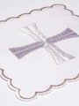 Komplet kielichowy bawełniany z haftowanym motywem liturgicznym w kolorze czerwonym - KK/010 - HAF KK/010 - Dewocjonalia P.H. Jakóbczak - Katolicki sklep liturgiczny i hurtownia