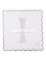 Komplet kielichowy bawełniany z haftowanym motywem liturgicznym w kolorze czerwonym - KK/010 - HAF KK/010 - Dewocjonalia P.H. Jakóbczak - Katolicki sklep liturgiczny i hurtownia