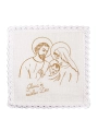 Komplet kielichowy lniany z haftowanym motywem kielicha eucharystycznego w kolorze czerwonym - KKL/118 - HAF KKL/118 - Dewocjonalia P.H. Jakóbczak - Katolicki sklep liturgiczny i hurtownia