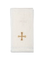 Komplet kielichowy lniany z haftowanym motywem kielicha eucharystycznego w kolorze czerwonym - KKL/118 - HAF KKL/118 - Dewocjonalia P.H. Jakóbczak - Katolicki sklep liturgiczny i hurtownia
