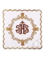 Komplet kielichowy bawełniany z haftowanym motywem kielicha eucharystycznego w kolorze czerwonym - KK/038 - HAF KK/038 - Dewocjonalia P.H. Jakóbczak - Katolicki sklep liturgiczny i hurtownia