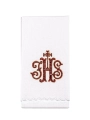 Komplet kielichowy bawełniany z haftowanym motywem kielicha eucharystycznego w kolorze czerwonym - KK/038 - HAF KK/038 - Dewocjonalia P.H. Jakóbczak - Katolicki sklep liturgiczny i hurtownia