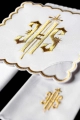 Komplet kielichowy bawełniany z haftowanym motywem IHS w kolorze czerwonym - KK/029/04 - HAF KK/029/04 - Dewocjonalia P.H. Jakóbczak - Katolicki sklep liturgiczny i hurtownia
