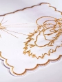 Komplet kielichowy bawełniany z haftowanym motywem kielicha eucharystycznego w kolorze czerwonym - KK/124 - HAF KK/124 - Dewocjonalia P.H. Jakóbczak - Katolicki sklep liturgiczny i hurtownia