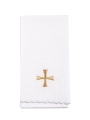 Komplet kielichowy bawełniany z haftowanym motywem kielicha eucharystycznego w kolorze czerwonym - KK/124 - HAF KK/124 - Dewocjonalia P.H. Jakóbczak - Katolicki sklep liturgiczny i hurtownia