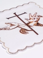 Komplet kielichowy bawełniany z haftowanym motywem kielicha eucharystycznego - KK/022 - HAF KK/022 - Dewocjonalia P.H. Jakóbczak - Katolicki sklep liturgiczny i hurtownia