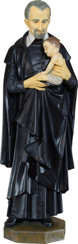 Św. Wincenty A' Paulo z dzieckiem (83 cm) - ELM 842 - Dewocjonalia P.H. Jakóbczak - Katolicki sklep liturgiczny i hurtownia