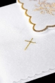 Komplet kielichowy bawełniany z haftowanym motywem kielicha eucharystycznego w kolorze złotym - KK/156/04 - HAF KK/156/04 - Dewocjonalia P.H. Jakóbczak - Katolicki sklep liturgiczny i hurtownia